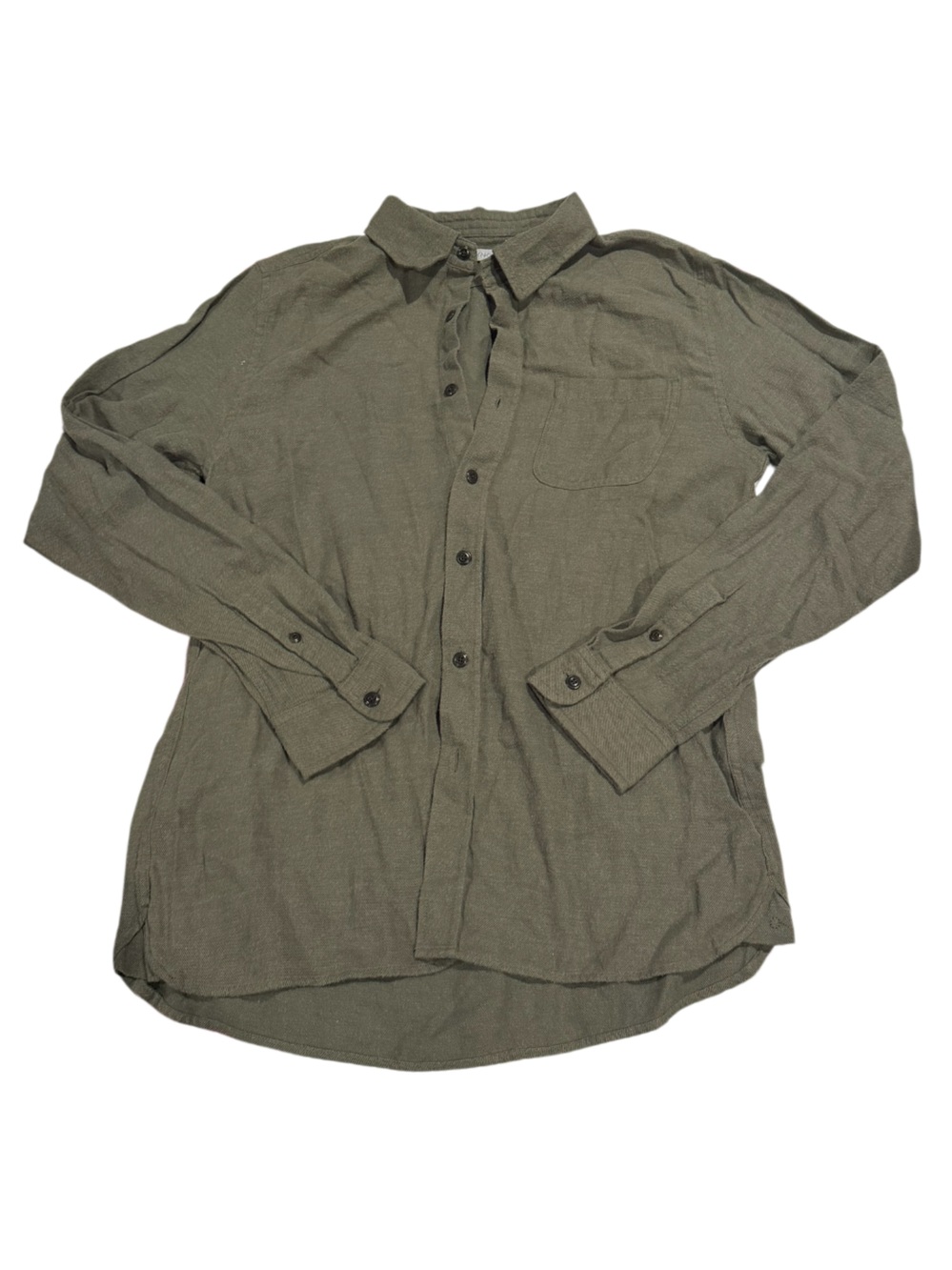 Outerknown Olive Green Casual Button-Down Shirt
